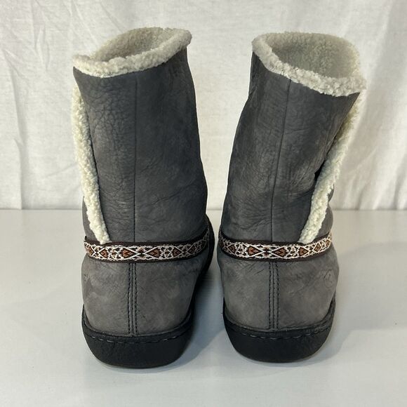 KEEN Womens Galena Mid Winter Boots Gray Size 9 Fur Lined - Picture 4 of 7